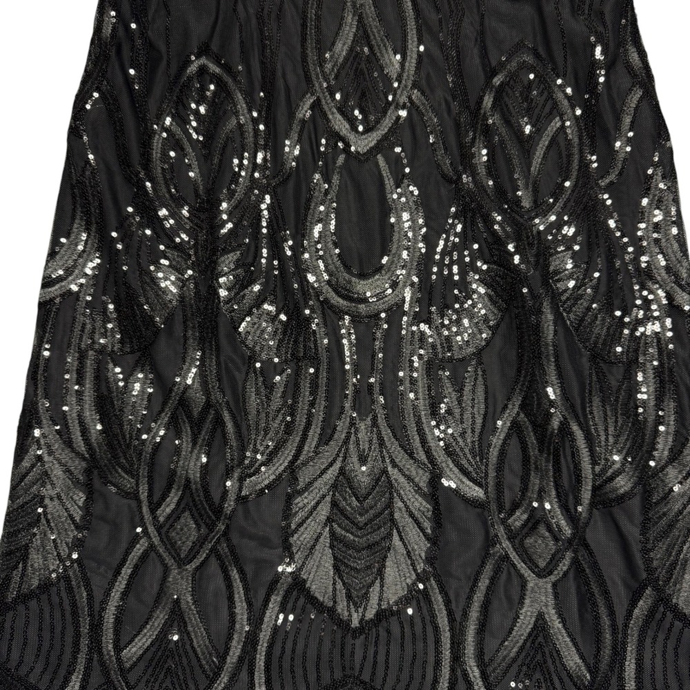 Three Eighty Two Revolve Sequin‎ Black Mini Dress… - image 4